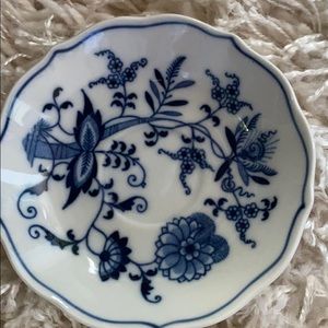 Vintage blue Danube saucer
